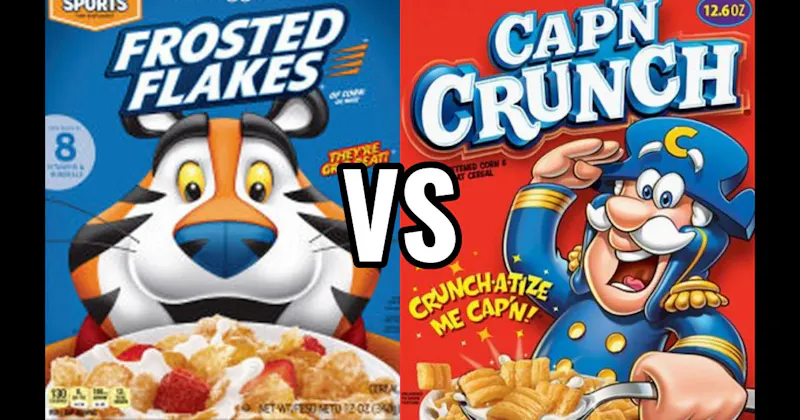 CAP’N CRUNCH CEREAL vs. FROSTED FLAKES