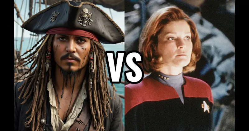 Captain Jack Sparrow vs. Captain Kathryn Janeway