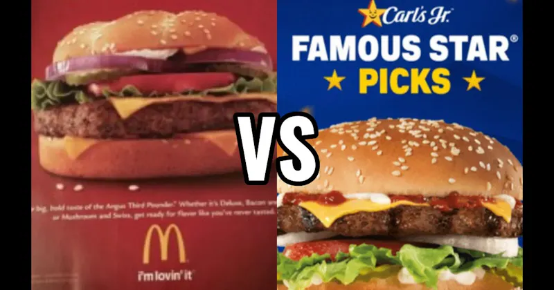 Carl’s Jr. Famous Star with Cheese vs. McDonald’s Quarter Pounder