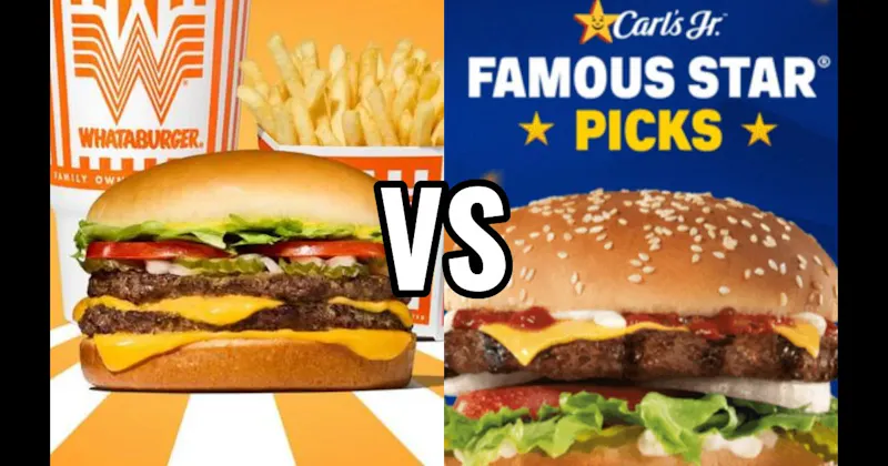 Carl’s Jr. Famous Star with Cheese vs. Whataburger Whataburger