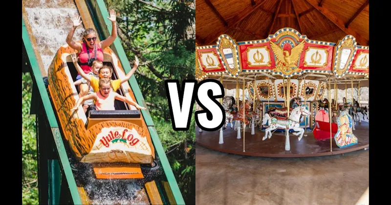 Carousel vs. Log Flume