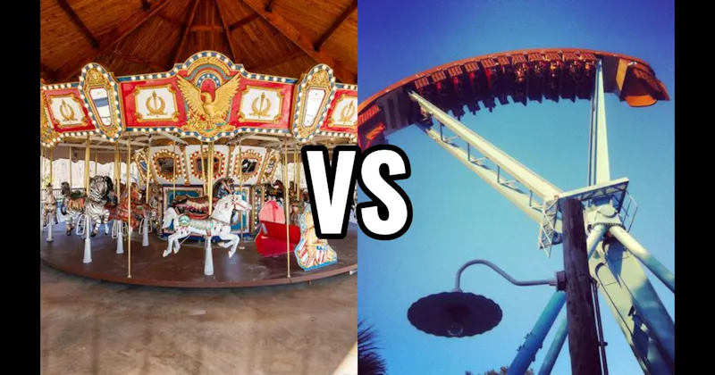 Carousel vs. Pirate Ship