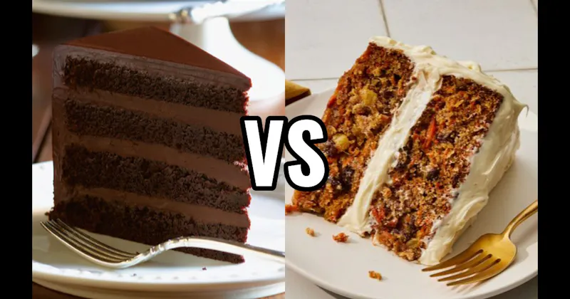 Carrot Cake vs. Chocolate Cake