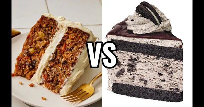 Carrot Cake vs. Cookies & Cream Cake