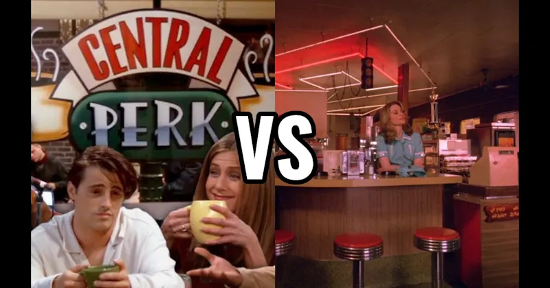 Central Perk vs. Double R Diner (Twin Peaks)