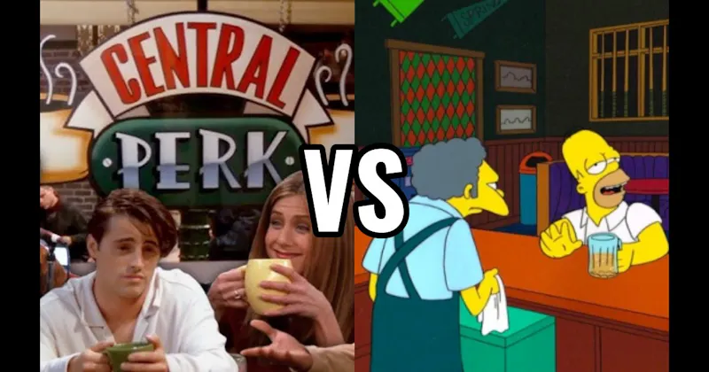 Central Perk vs. Moe’s Tavern (The Simpsons)