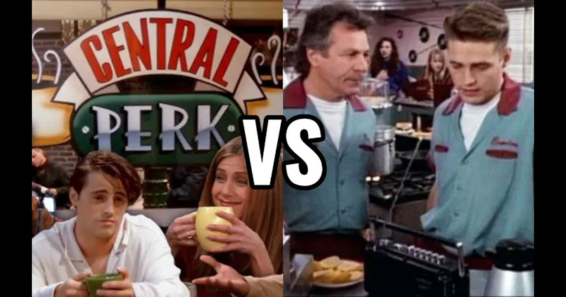 Central Perk vs. The Peach Pit (Beverly Hills 90210)