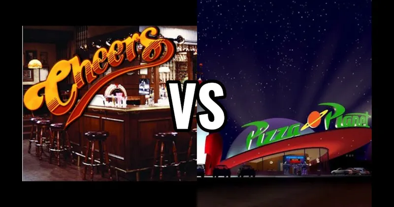 Cheers (Cheers) vs. Pizza Planet (Toy Story)
