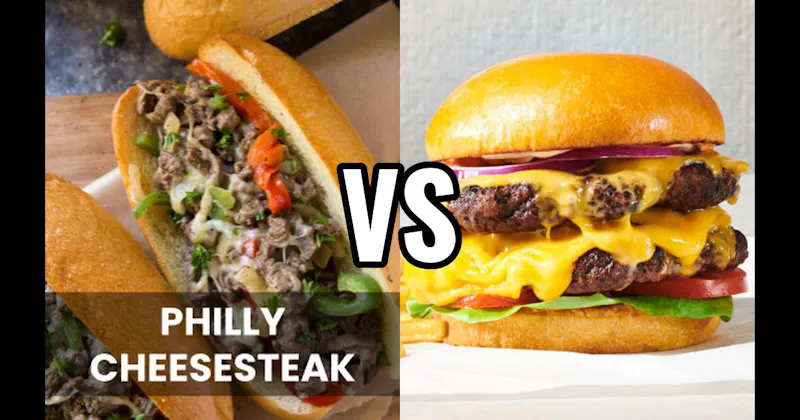Cheeseburger vs. Philly Cheesesteak