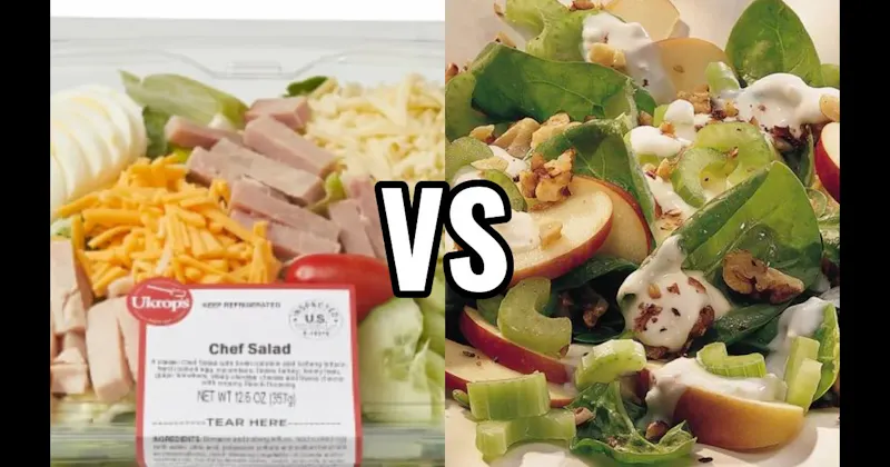 CHEF SALAD vs. WALDORF SALAD