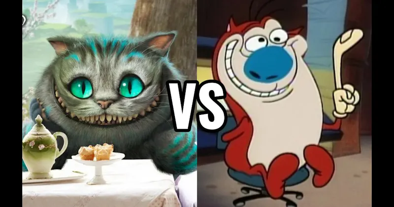 Cheshire Cat (Alice in Wonderland) vs. Stimpy (Ren & Stimpy Show)