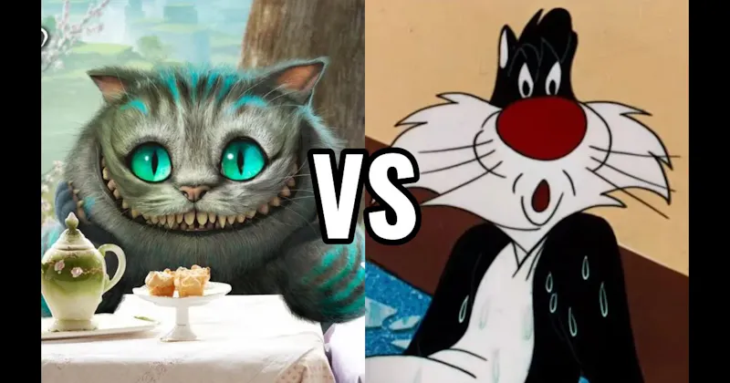 Cheshire Cat (Alice in Wonderland) vs. Sylvester (Looney Tunes)