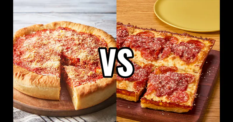 Chicago Deep Dish Pizza vs. Detroit-Style Pizza