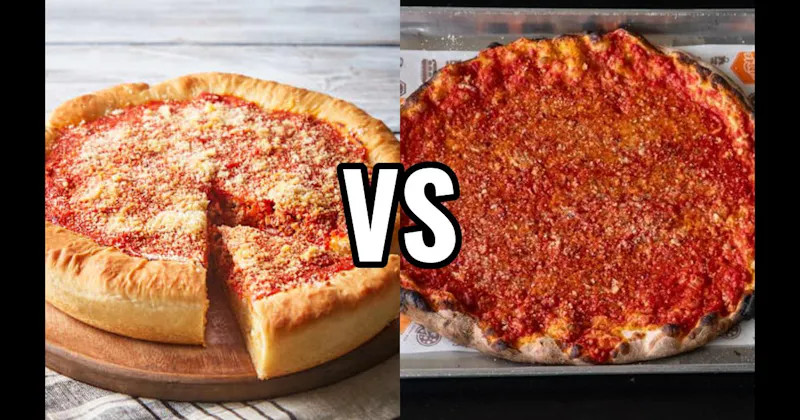 Chicago Deep Dish Pizza vs. New Haven (Apizza)