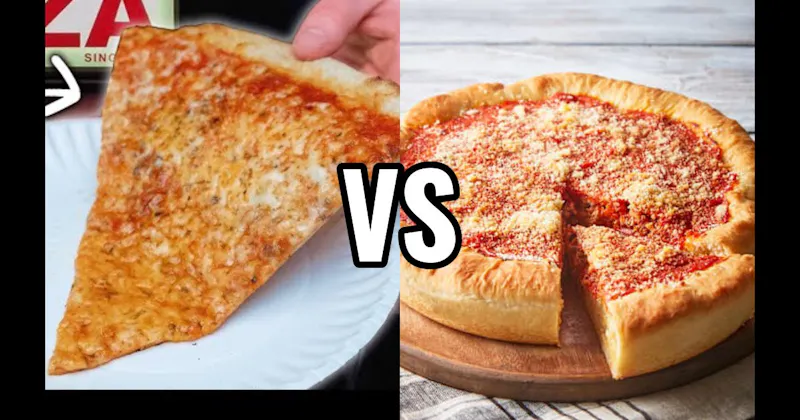 Chicago Deep Dish Pizza vs. New York Style Pizza