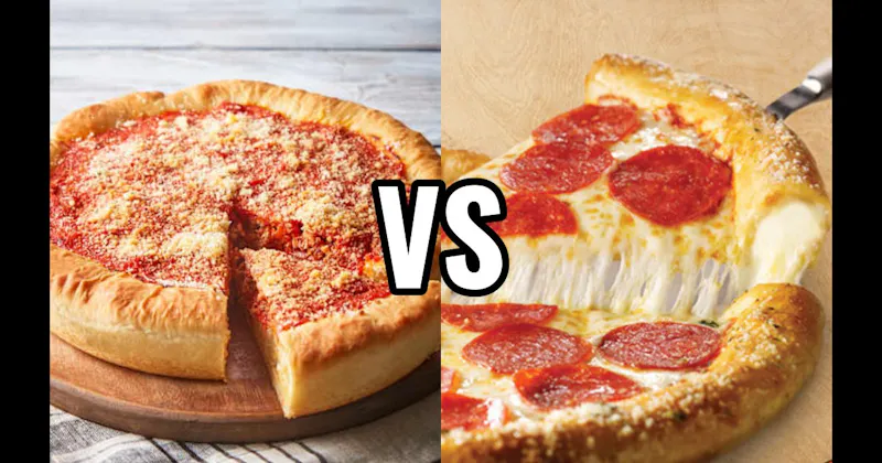 Chicago Deep Dish Pizza vs. Stuffed Crust Pizza