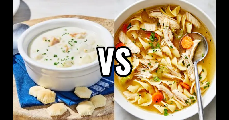 Chicken Noodle vs. Clam Chowder