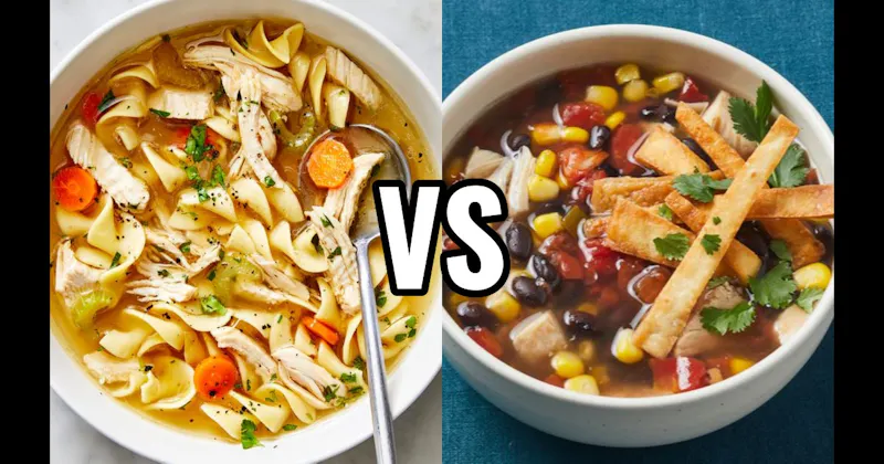 Chicken Noodle vs. Tortilla Soup