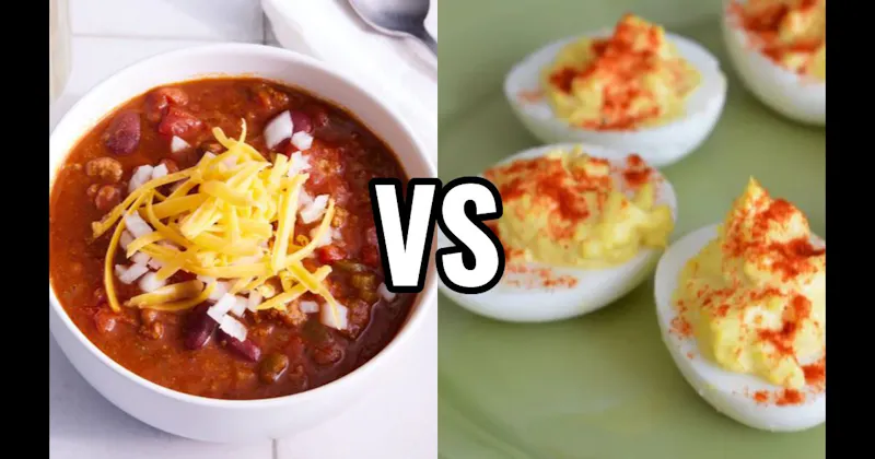 Chili vs. Deviled Eggs