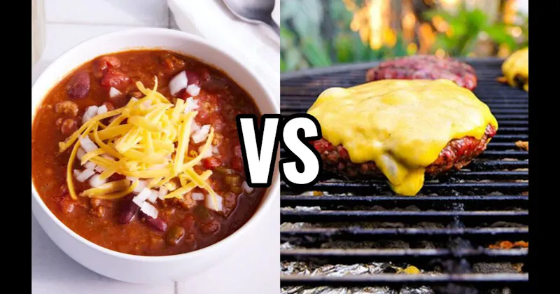 Chili vs. Grilled Burgers