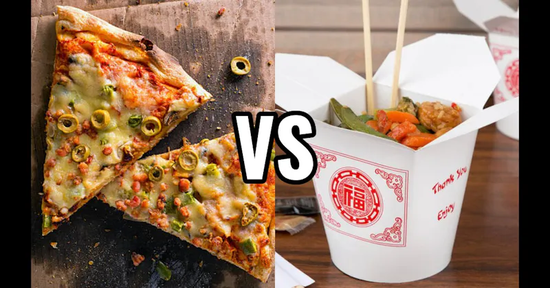 Chinese Food vs. Cold Pizza