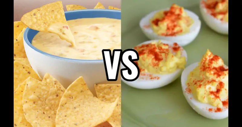 Chips & Queso vs. Deviled Eggs