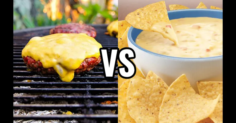Chips & Queso vs. Grilled Burgers