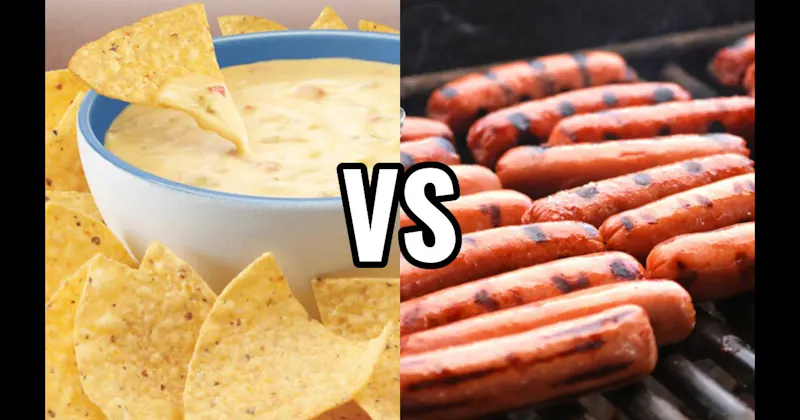 Chips & Queso vs. Grilled Hot Dogs