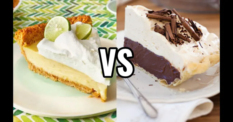 Chocolate Cream Pie vs. Key Lime Pie
