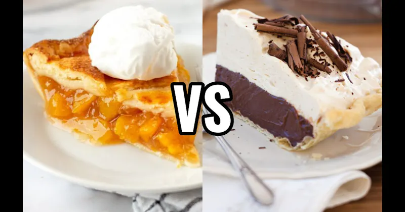 Chocolate Cream Pie vs. Peach Pie