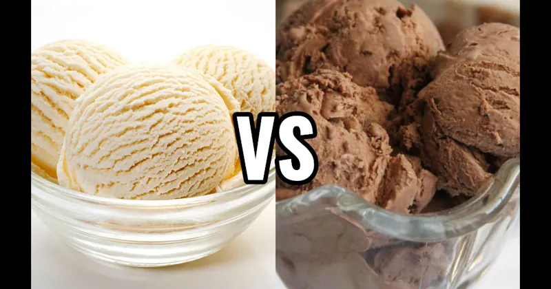 Chocolate Ice Cream vs. Vanilla Ice Cream
