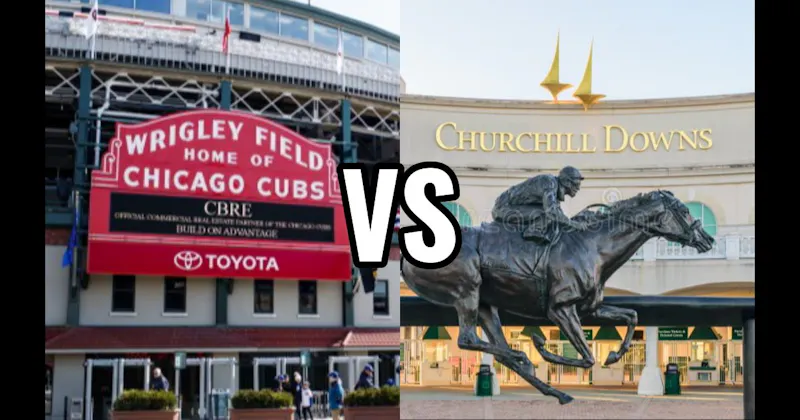 Churchill Downs vs. Wrigley Field