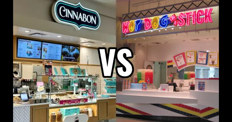 Cinnabon vs. Hot Dog on a Stick
