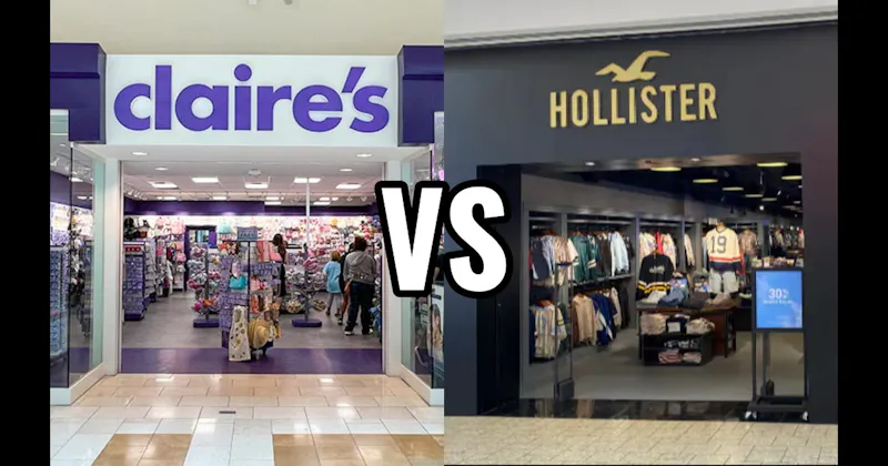Claire’s vs. Hollister Co.