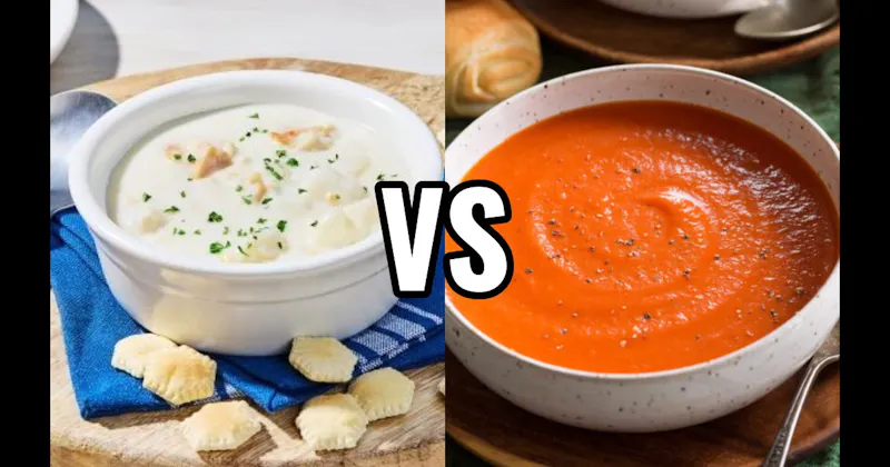 Clam Chowder vs. Tomato Soup