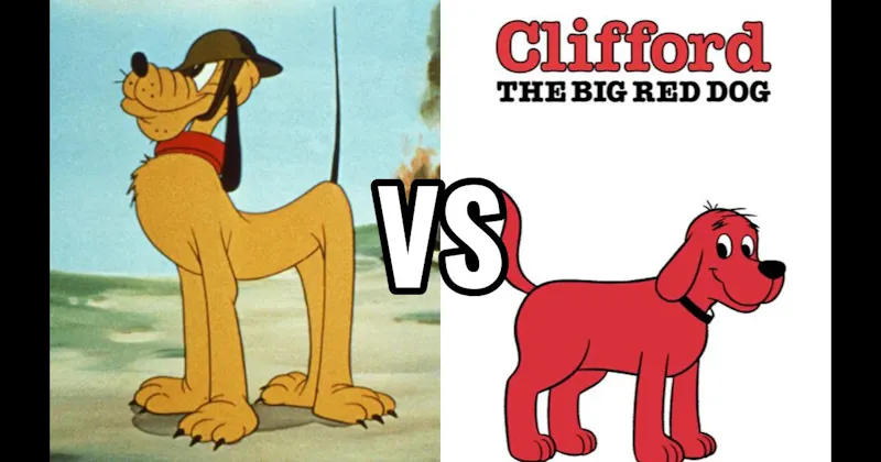 Clifford (Clifford the Big Red Dog) vs. Pluto (Disney)