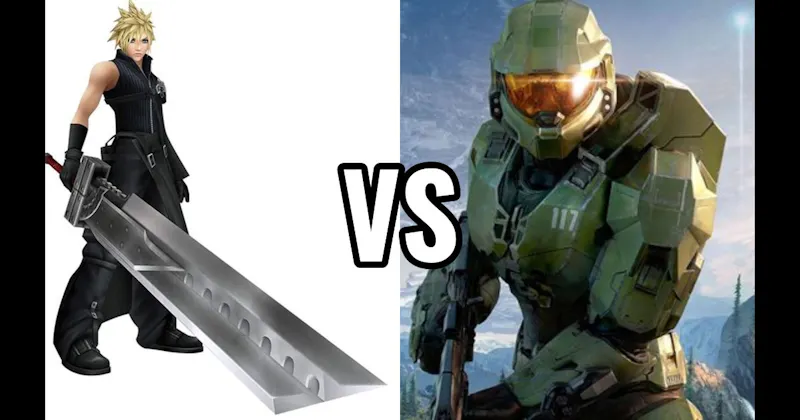 Cloud Strife (Final Fantasy VII) vs. Master Chief (Halo)