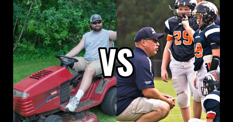 Coaching Youth Sports vs. Mowing the Lawn