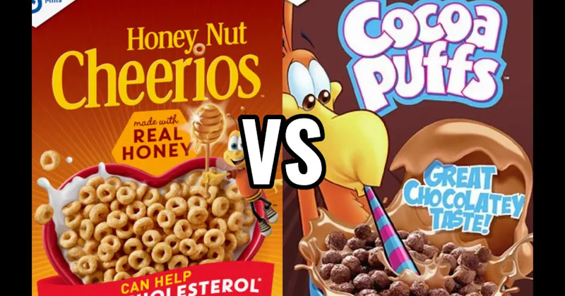 COCOA PUFFS vs. HONEY NUT CHEERIOS