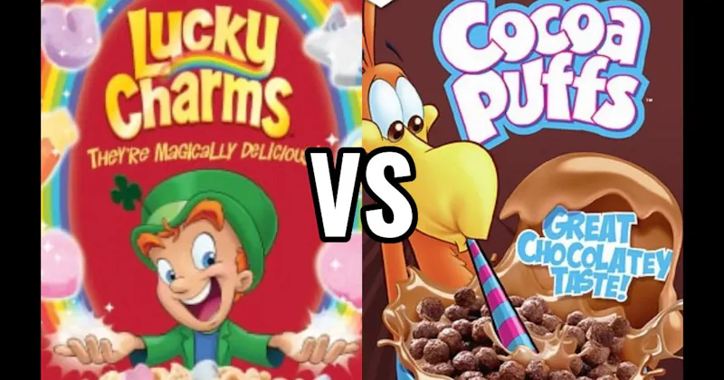 COCOA PUFFS vs. LUCKY CHARMS