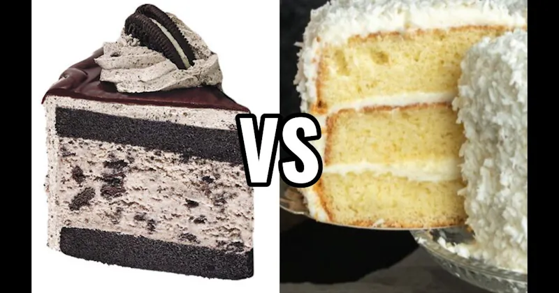Coconut Cake vs. Cookies & Cream Cake