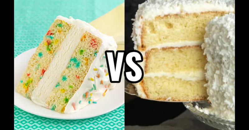 Coconut Cake vs. Funfetti Cake