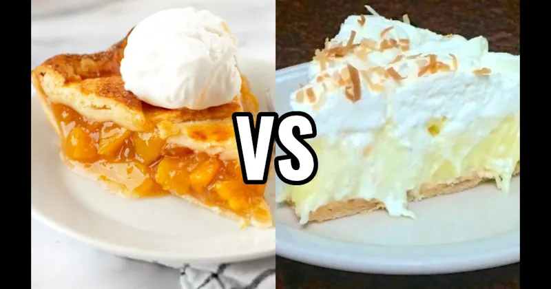 Coconut Cream Pie vs. Peach Pie
