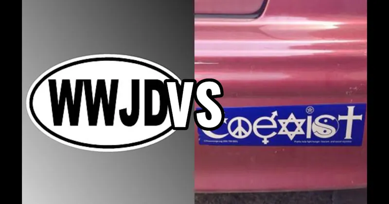 Coexist vs. WWJD