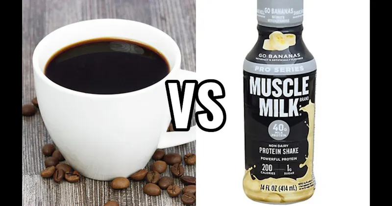 Coffee vs. Protein Shake