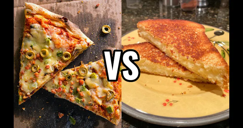Cold Pizza vs. Grilled Cheese / Quesadilla