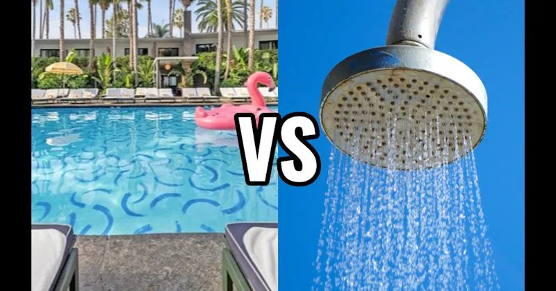 Cold Shower vs. Swimming Pool