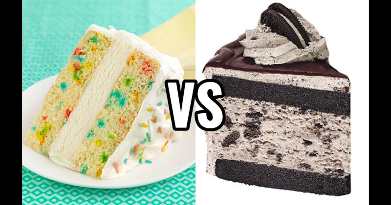 Cookies & Cream Cake vs. Funfetti Cake