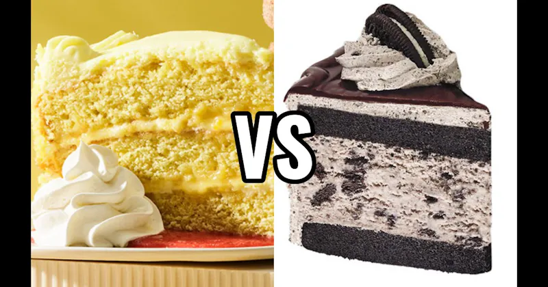 Cookies & Cream Cake vs. Lemon Cake