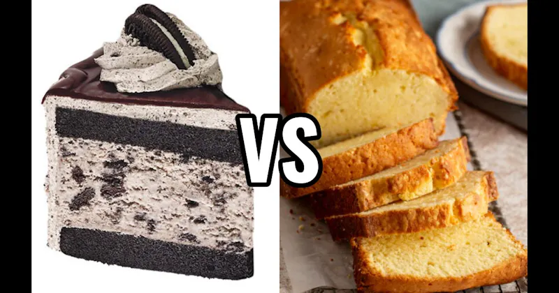 Cookies & Cream Cake vs. Pound Cake